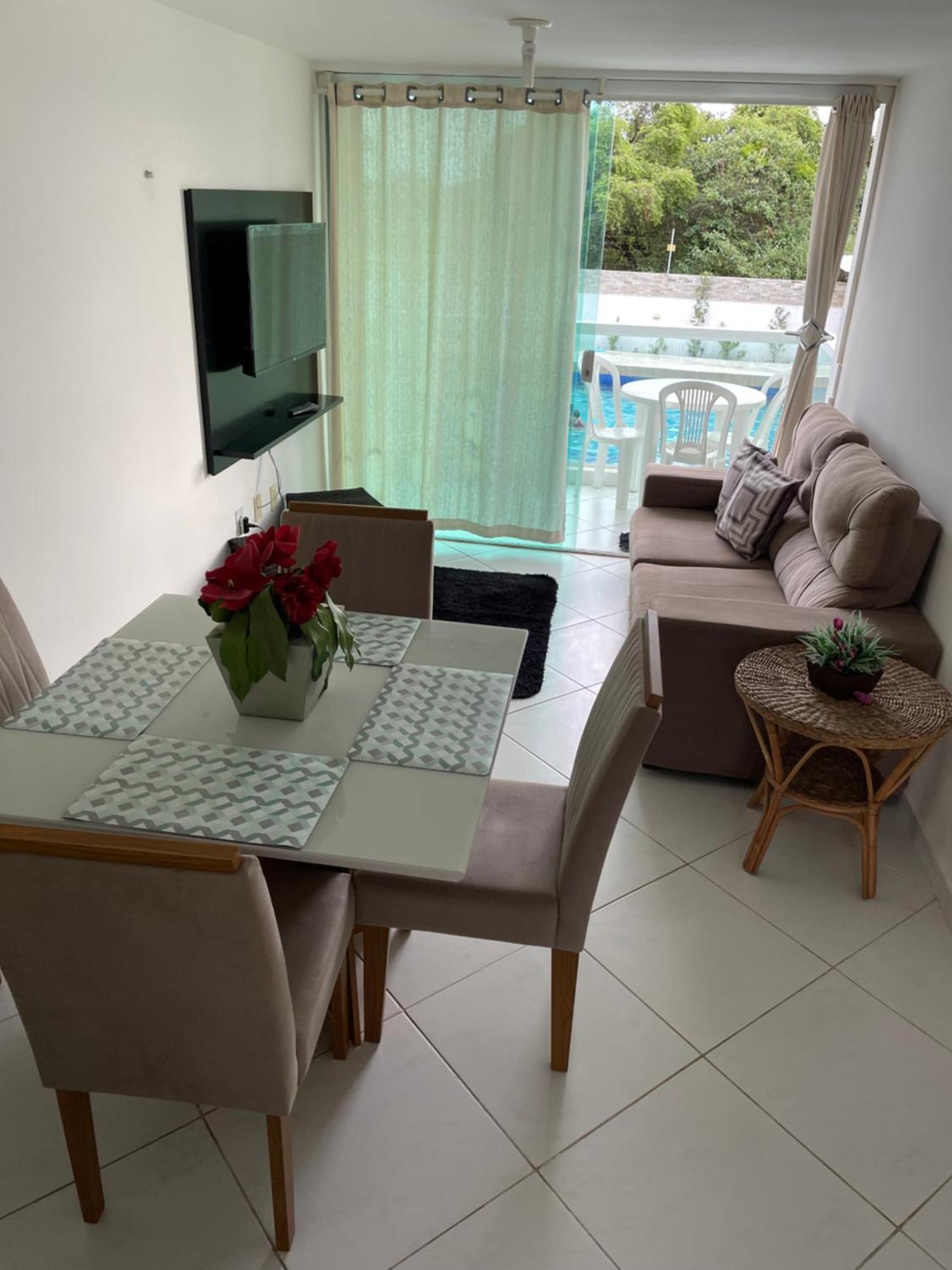 콩데 Mar E Sol Residencial 2 Quartos C Ar Condicionado,500 Metros Da Praia De Jacuma 아파트 외부 사진