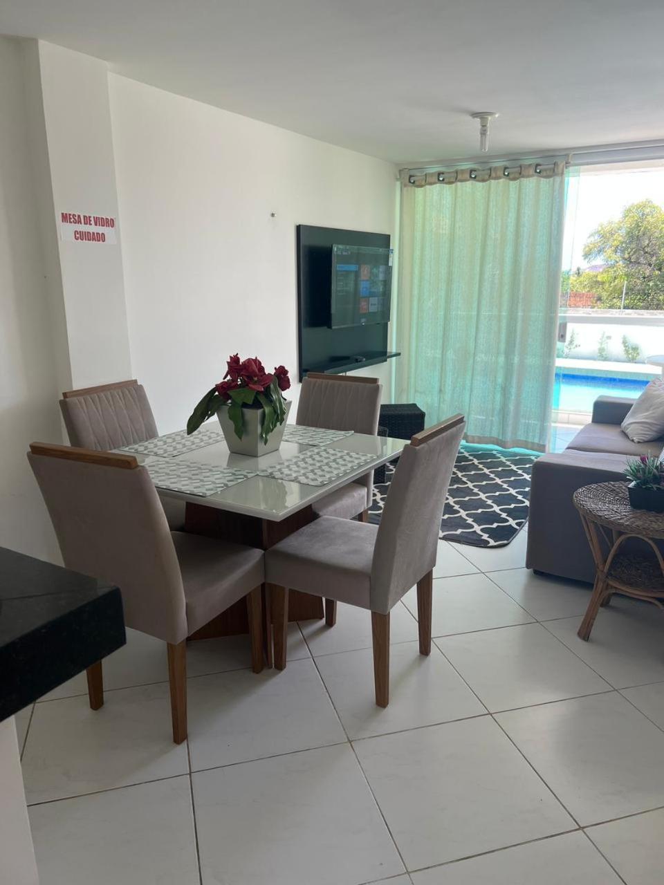 콩데 Mar E Sol Residencial 2 Quartos C Ar Condicionado,500 Metros Da Praia De Jacuma 아파트 외부 사진