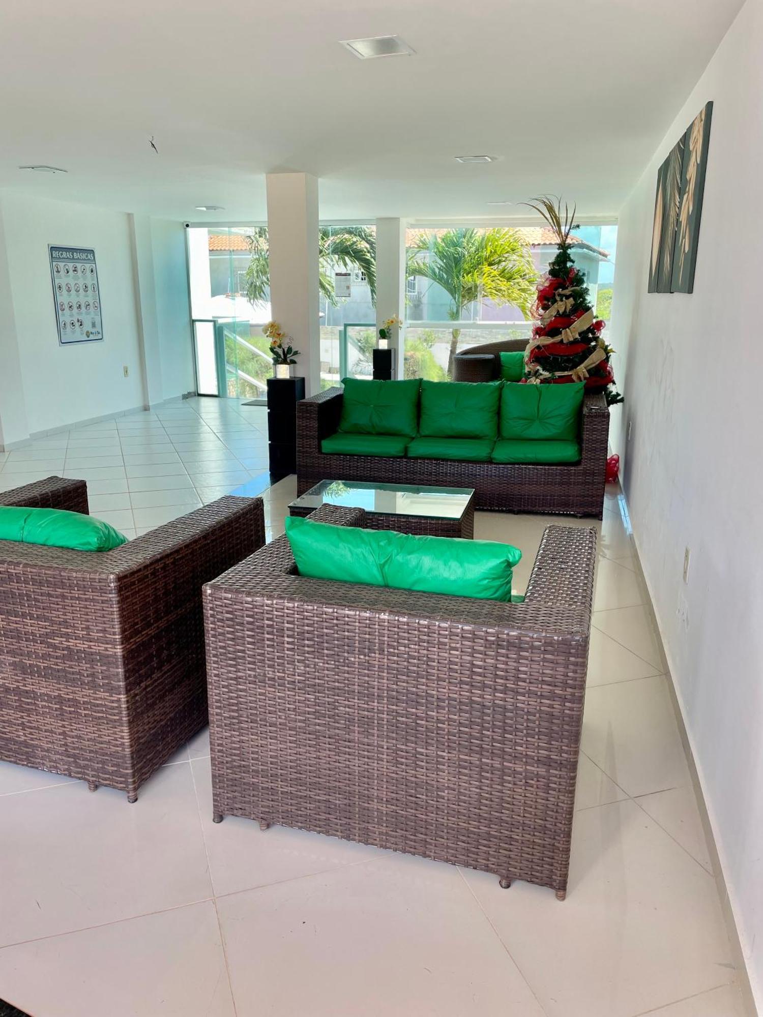 콩데 Mar E Sol Residencial 2 Quartos C Ar Condicionado,500 Metros Da Praia De Jacuma 아파트 외부 사진